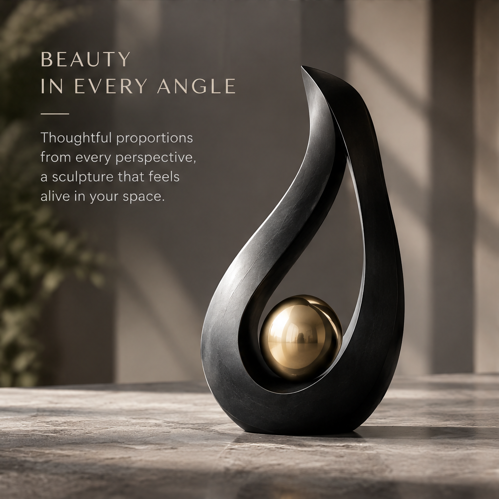 DINOVIR Teardrop Frame with Golden Sphere